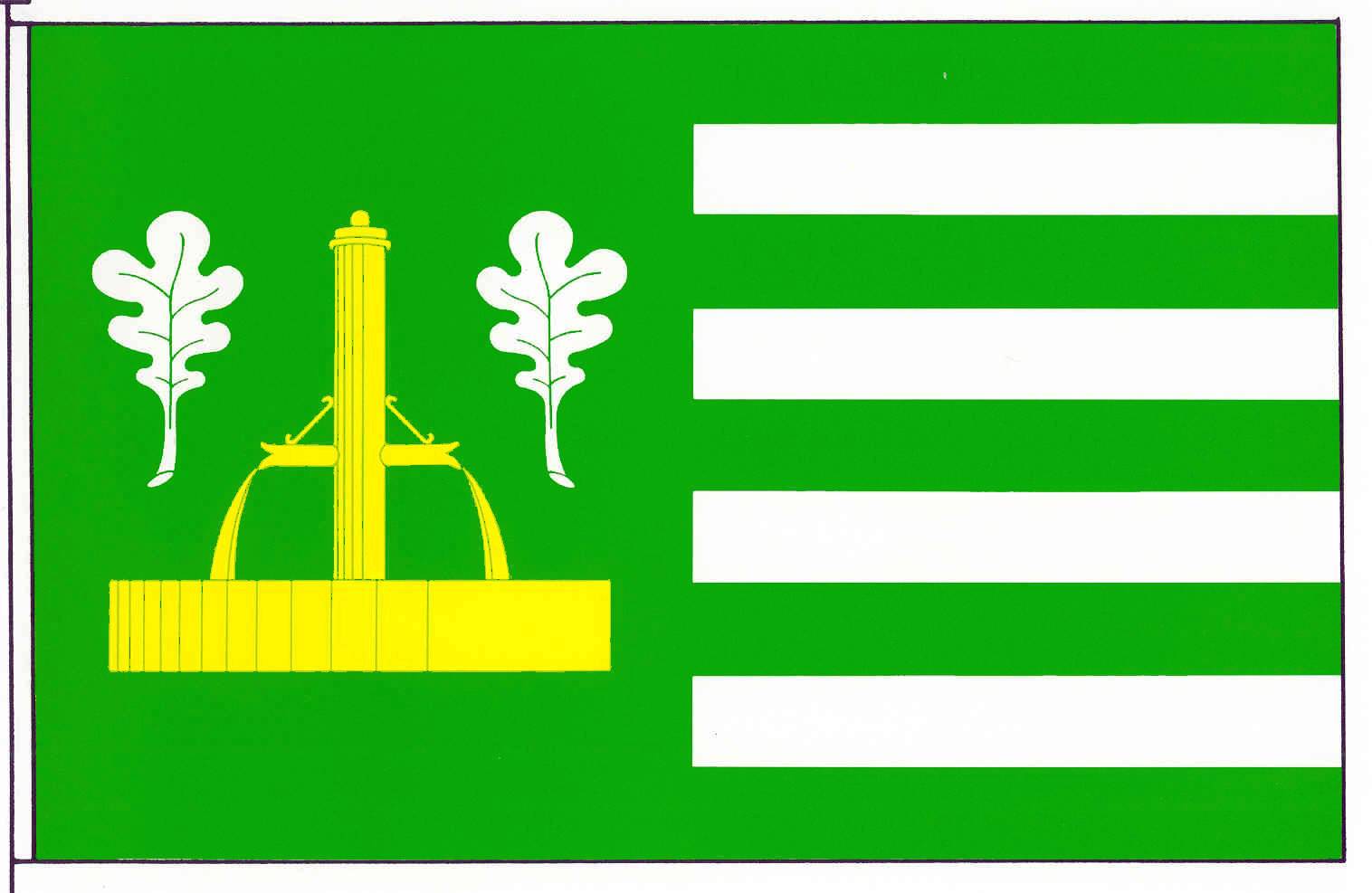 Flagge Gemeinde Quickborn (Dith), Kreis Dithmarschen